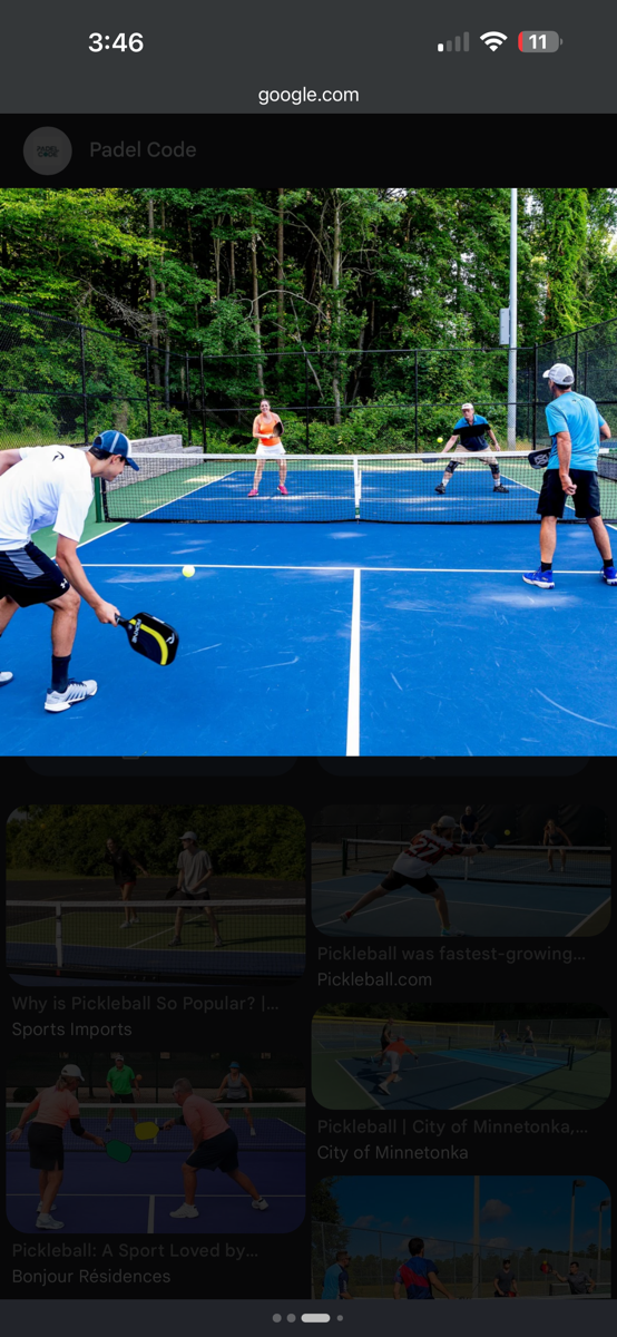 pickleball court